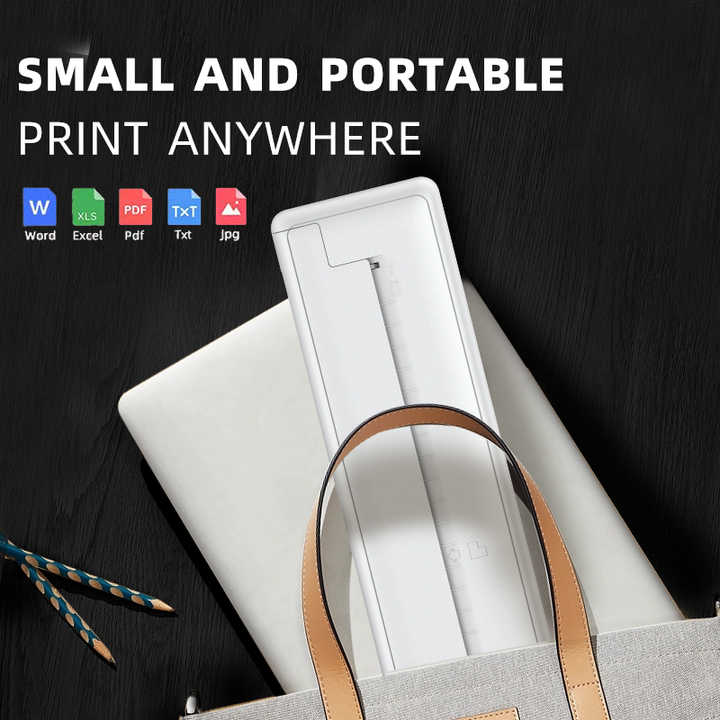 Inkless Mini Printer – Wireless, Portable & Rechargeable