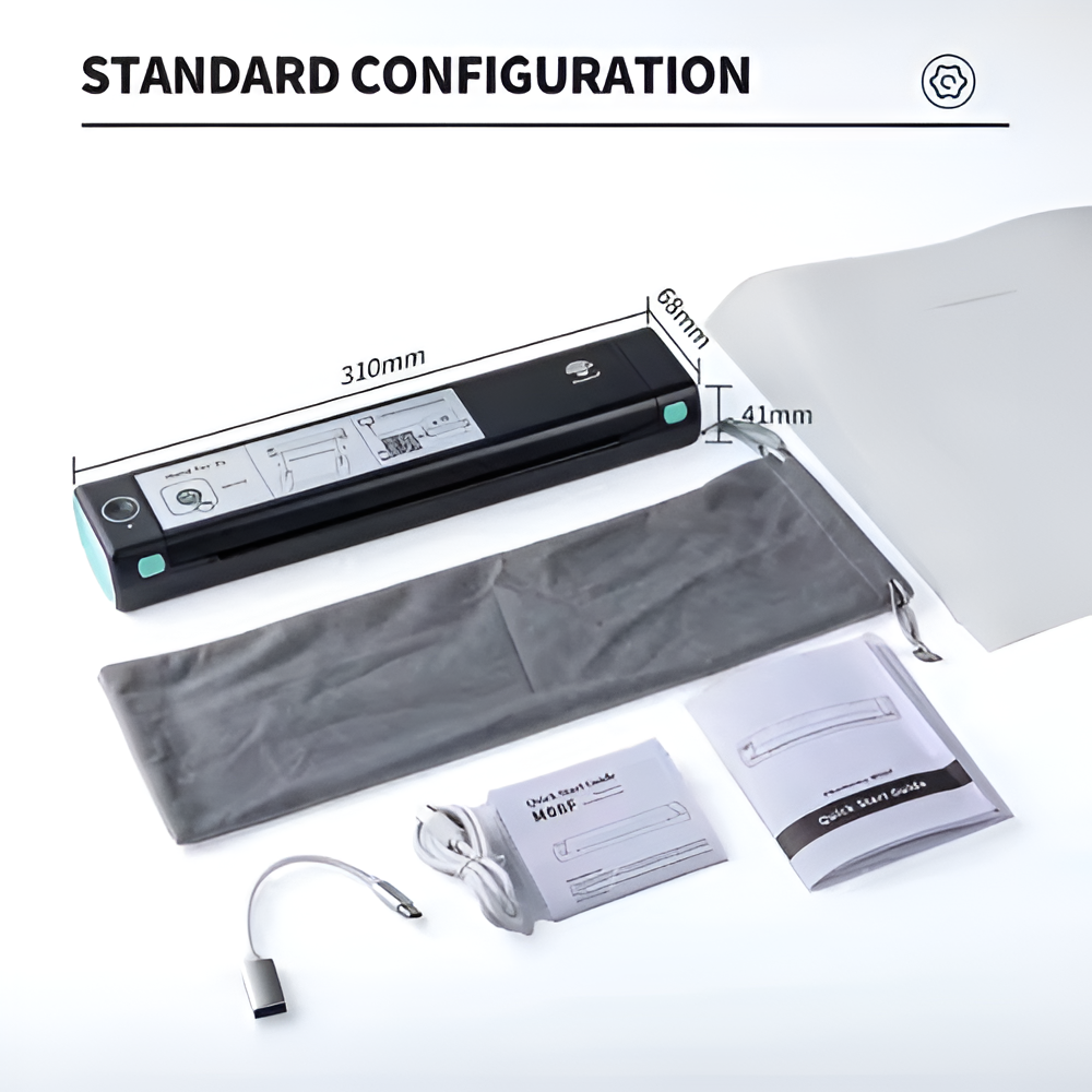 Inkless Mini Printer – Wireless, Portable & Rechargeable